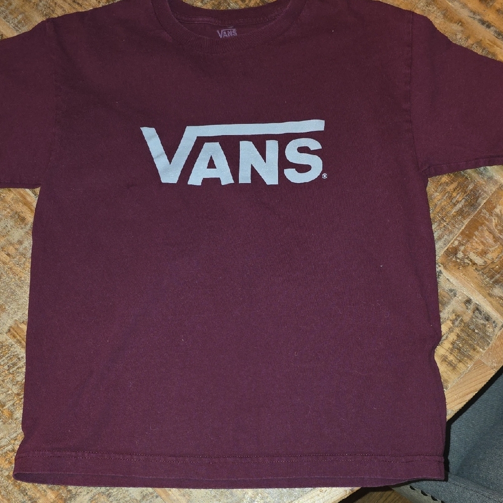 Vans Kids Burgundy Short Sleeve Tee